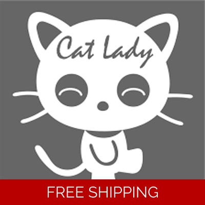Cat lady Die Cut Vinyl Decal sticker Cat lady Die Cut Vinyl Decal sticker
